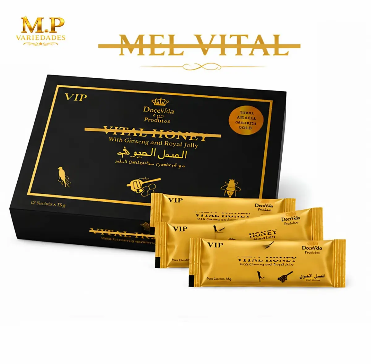 Mel Vital Premium em Sachês – Escolha a Quantidade